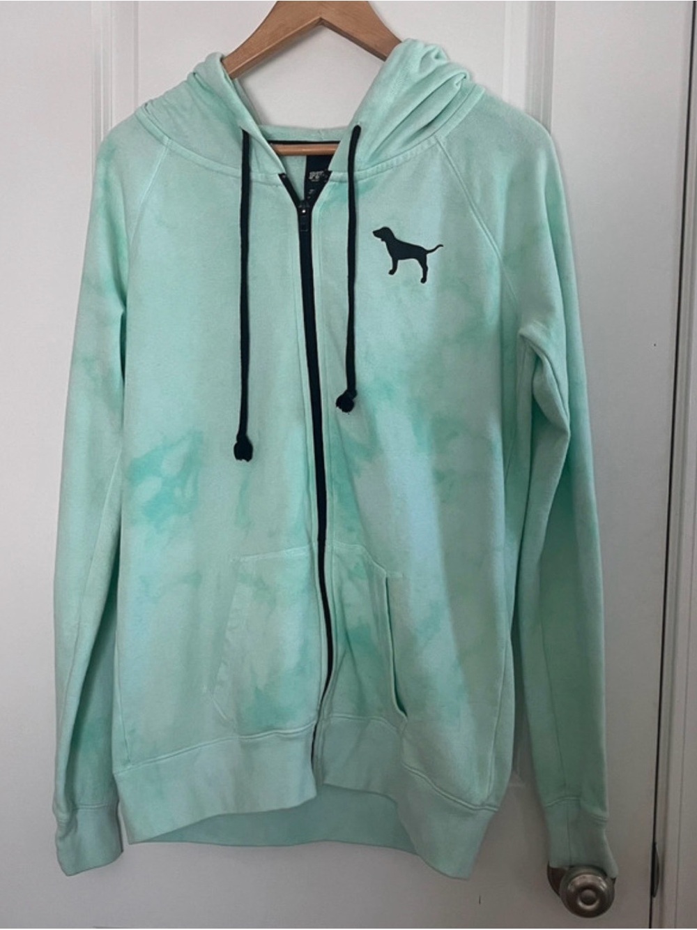 PINK Victoria's Secret Mint Green Full-Zip Hoodie